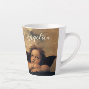 Sistine Madonna Angels by Raphael Sanzio Latte Mug