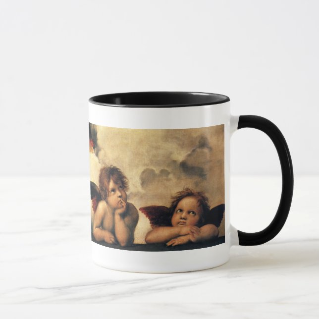 Sistine Madonna Angels by Raphael Sanzio Mug (Right)