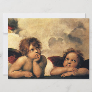 Sistine Madonna Angels by Raphael Wedding Invitation