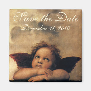 Sistine Madonna Angels by Raphael Wedding Magnet
