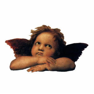 Sistine Madonna, Angels detail by Raphael Sanzio Photo Sculpture Decoration
