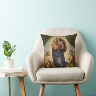 Sistine Madonna by Rapahel Cushion