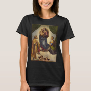 Sistine Madonna by Rapahel T-Shirt