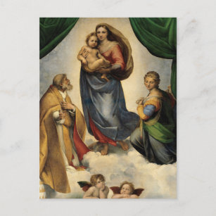 Sistine Madonna by Raphael - Christian Art Postcard
