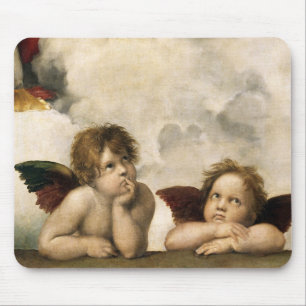 Sistine Madonna Detail, Raphael Mouse Mat
