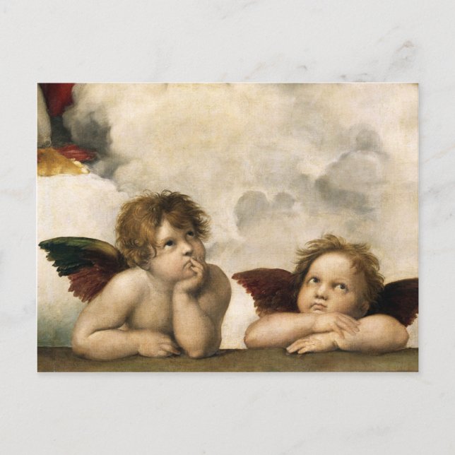 Sistine Madonna Detail, Raphael Postcard (Front)