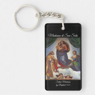Sistine Madonna Key Ring