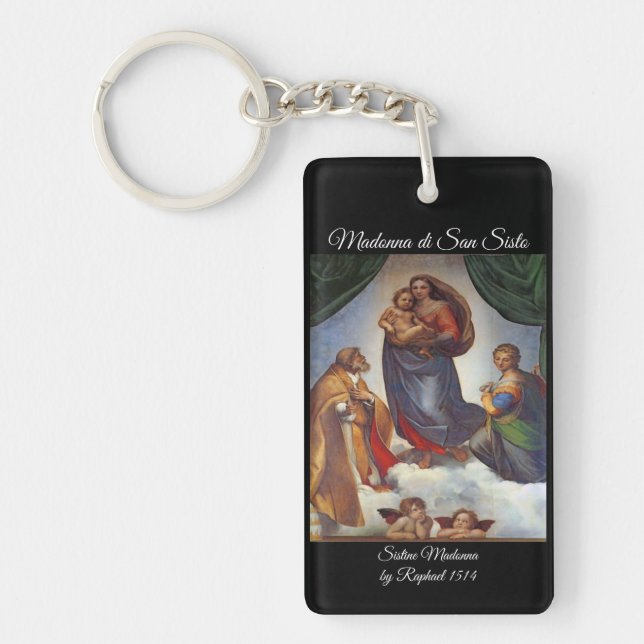 Sistine Madonna  Key Ring (Front)