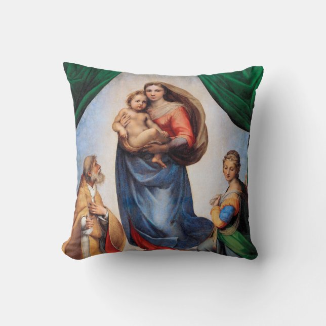 Sistine Madonna, Raphael Cushion (Front)
