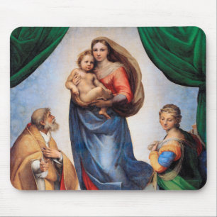 Sistine Madonna, Raphael Mouse Mat