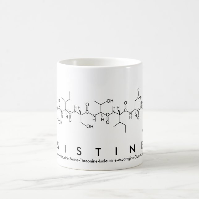 Sistine peptide name mug (Center)