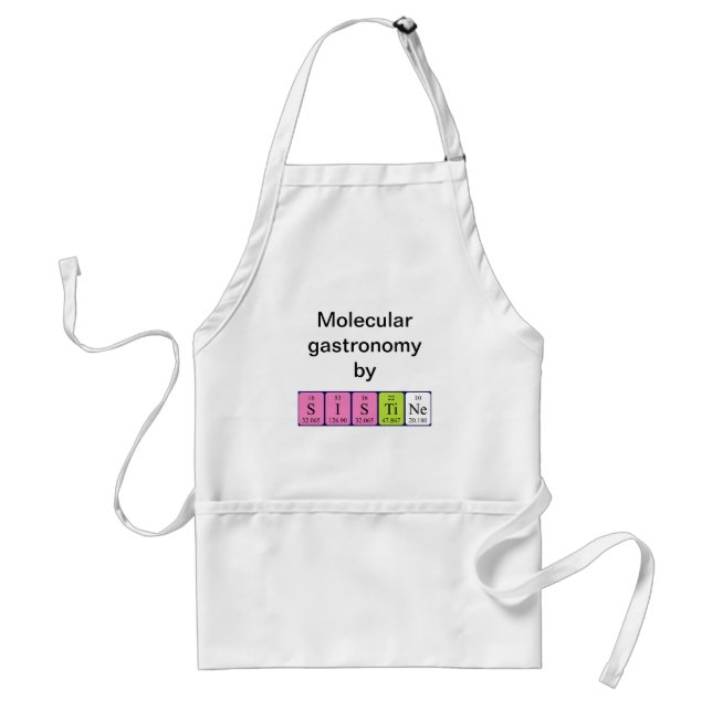 Sistine periodic table name apron (Front)