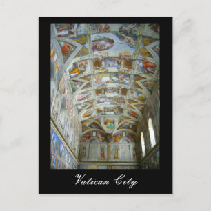 sistine vatican postcard