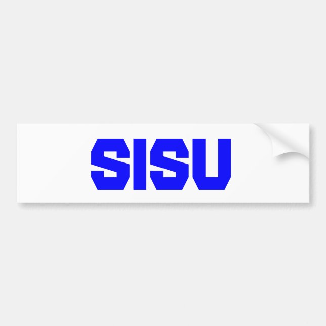 Sisu Bumper Sticker Upper Peninsula MI Finland (Front)
