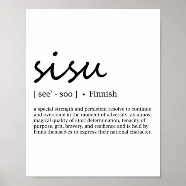 Sisu definition poster (Front)