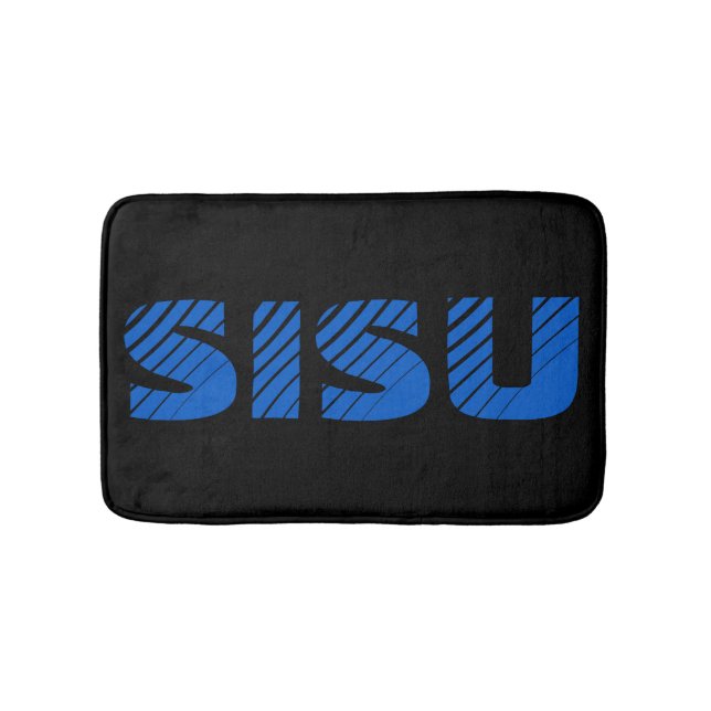 SISU Finnish Sauna Bath Mat (Black; Small) (Front)