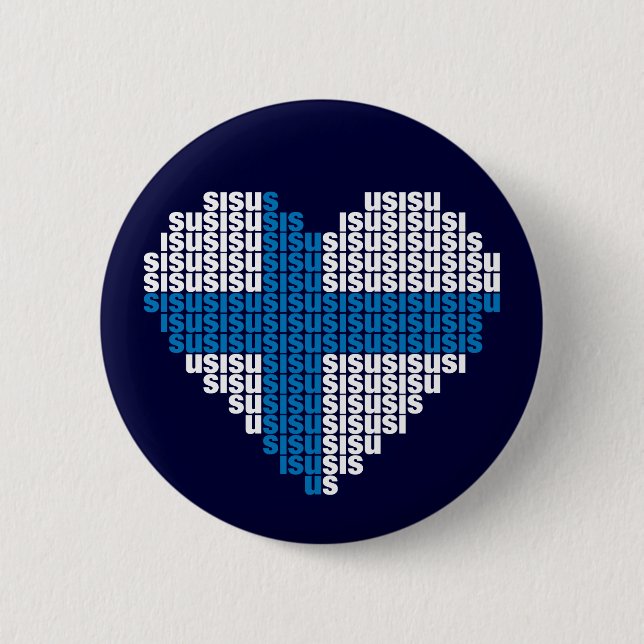 Sisu Heart Button (Front)