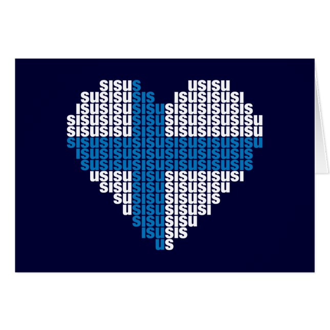 Sisu Heart Folding Card (Front Horizontal)