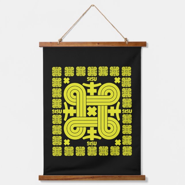 Sisu The Finnish Spirit Hanging Tapestry (Front)