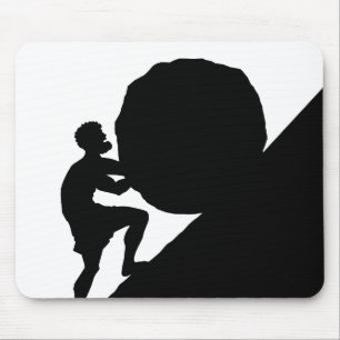 Sisyphus and Rock, Greek Mythology Mouse Mat