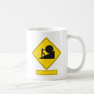 Sisyphus Road Sign Coffee Mug