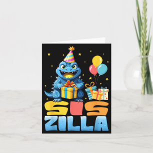 Siszilla Funny Monster Kaiju Family Matching Card