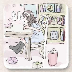 sit down in a small room coaster