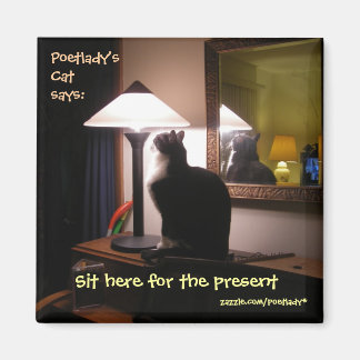 Sit Here For the Present Magnet