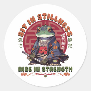Sit in Stillness  Classic Round Sticker