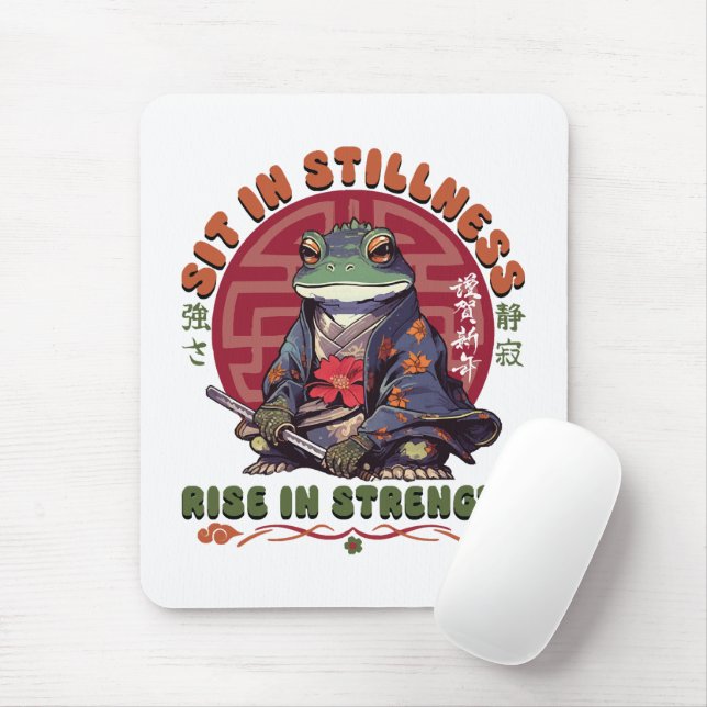 Sit in Stillness  Mouse Mat (With Mouse)