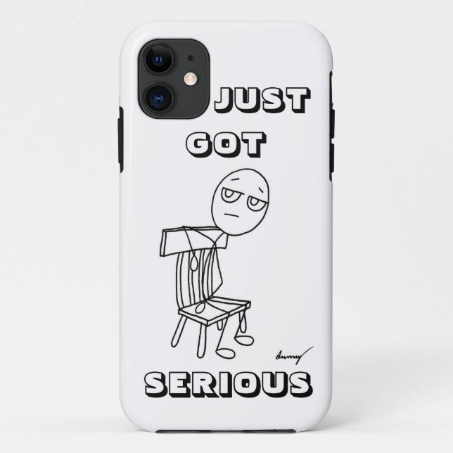SIT JUST GOT SERIOUS iPhone 5 Case (Back)