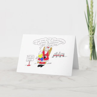 Sit on Santa's Knee Card