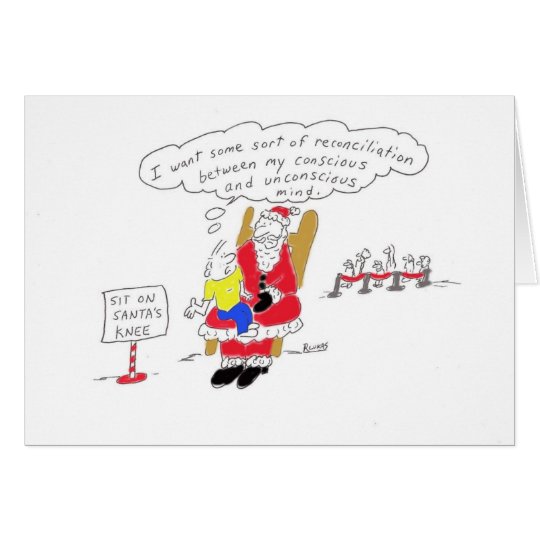 Sit on Santa's Knee Card
