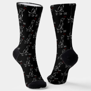 Sit-Stay-Love Labrador Socks