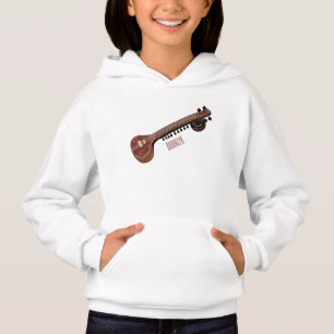 Sitar cartoon illustration