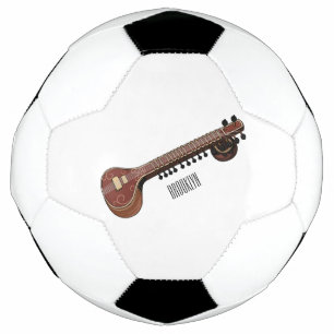Sitar cartoon illustration football
