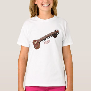 Sitar cartoon illustration T-Shirt