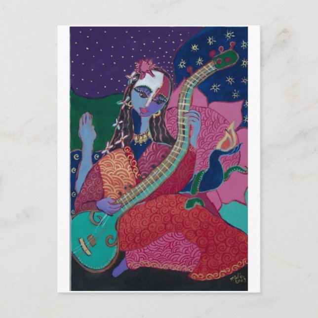 Sitar Postcard (Front)