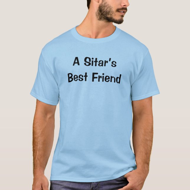 Sitar’s Best Friend Music Stringed Instrument T-Shirt (Front)