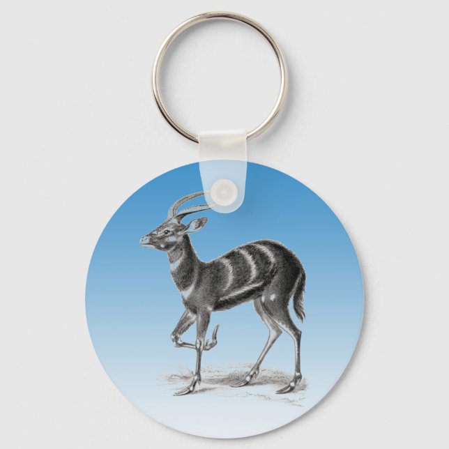 Sitatunga or Marshbuck Key Ring (Front)