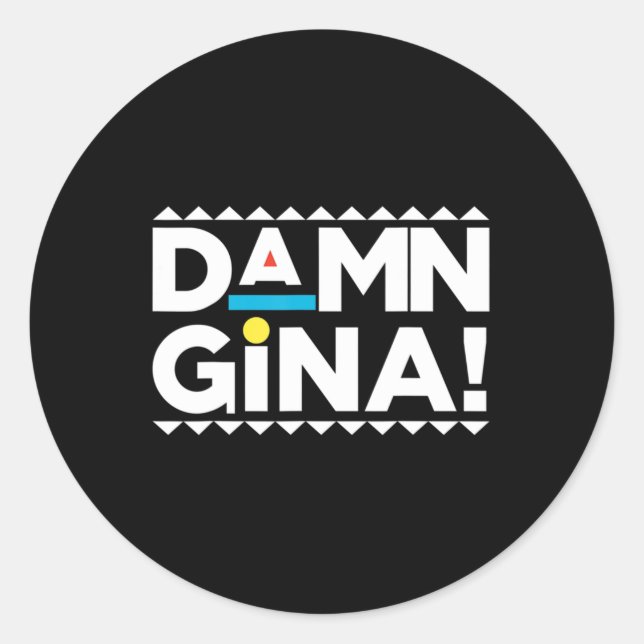 Sitcom Urban 90s Martin Afro TV Show  Classic Round Sticker (Front)