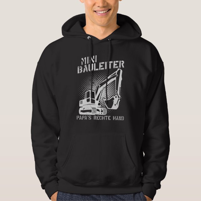Site manager builder builder construction building hoodie (Front)