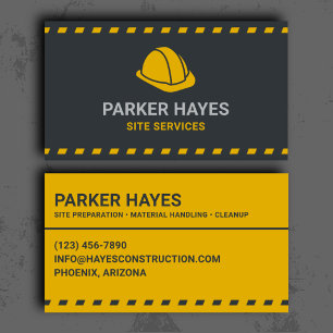 Site Services Professional Business Card