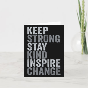 Sitive Message Keep Strong Stay Kind Vintage Motiv Card