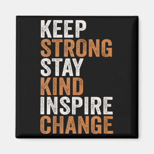 Sitive Message Keep Strong Stay Kind Vintage Motiv Magnet