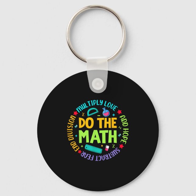 Sitive Quote Insring Slogan Love Hope Fear Do The  Key Ring (Front)