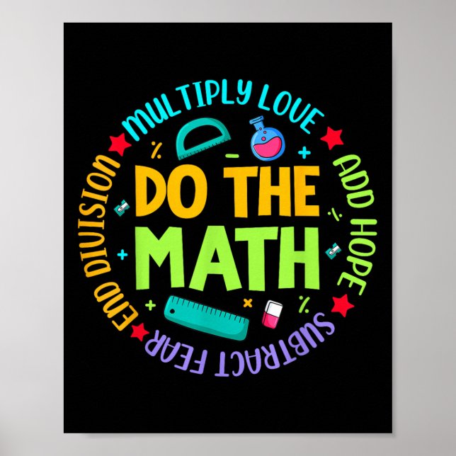 Sitive Quote Insring Slogan Love Hope Fear Do The  Poster (Front)