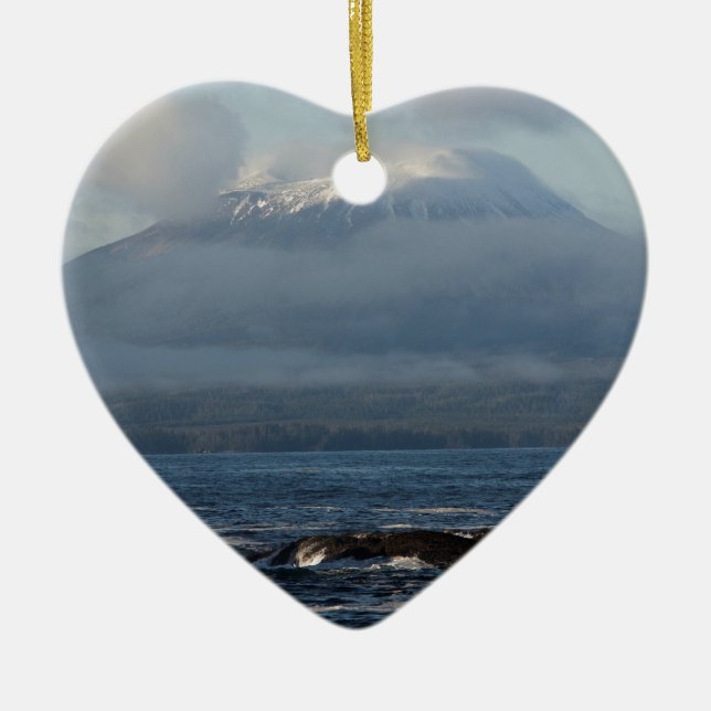 Sitka Alaska Souvenir Gifts Ceramic Tree Decoration (Front)