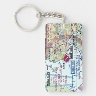 Sitka Gutierrez Airport chart / diagram Key Ring