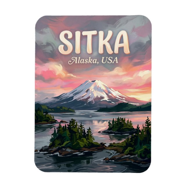 Sitka Sound Alaska Travel Magnet (Vertical)